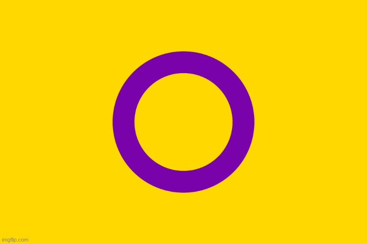 intersex | image tagged in intersex flag | made w/ Imgflip meme maker
