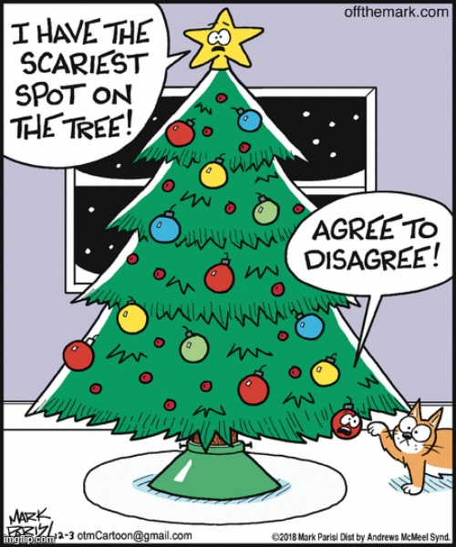 image tagged in memes,comics/cartoons,cats,christmas tree,choice,scariest things in the world | made w/ Imgflip meme maker