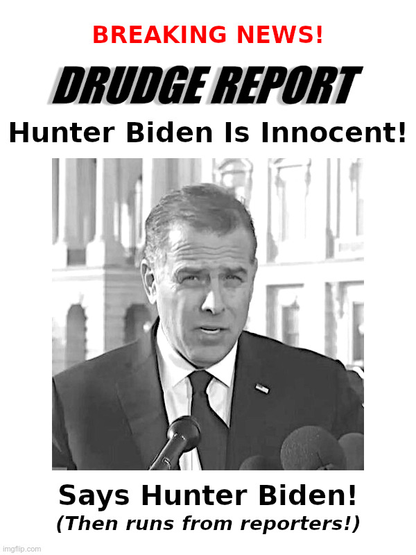 Hunter Biden Is Innocent Says Hunter Biden! | image tagged in hunter biden,ukraine,foreign agents registration act,show me the money,joe biden,too | made w/ Imgflip meme maker