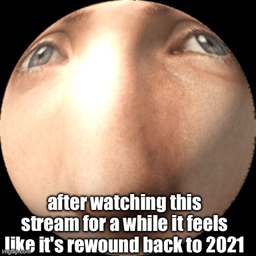 vicious msmg cycle with a new cast | after watching this stream for a while it feels like it's rewound back to 2021 | image tagged in logan ball | made w/ Imgflip meme maker