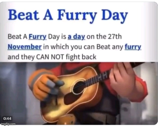 No fighting back for them | image tagged in anti furry,funny | made w/ Imgflip meme maker