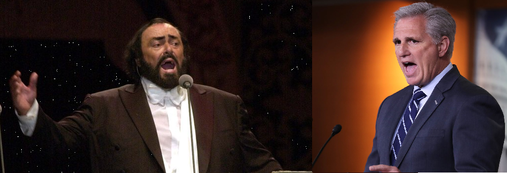 High Quality Pavarotti & Kevin McCarthy Blank Meme Template
