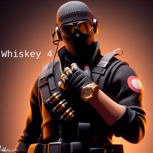 Tacticool Dudes Characters as AI | Whiskey 4 | image tagged in tacticool dudes,cartoon | made w/ Imgflip meme maker