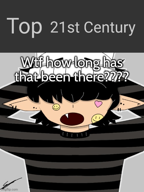 Wtf how long has that been there???? | image tagged in shocked yoine | made w/ Imgflip meme maker
