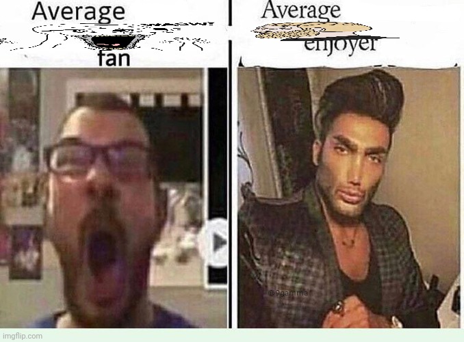 Idfk | image tagged in average blank fan vs average blank enjoyer,memes | made w/ Imgflip meme maker