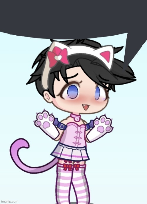lmfao new temp | image tagged in gacha femboy speech bubble | made w/ Imgflip meme maker