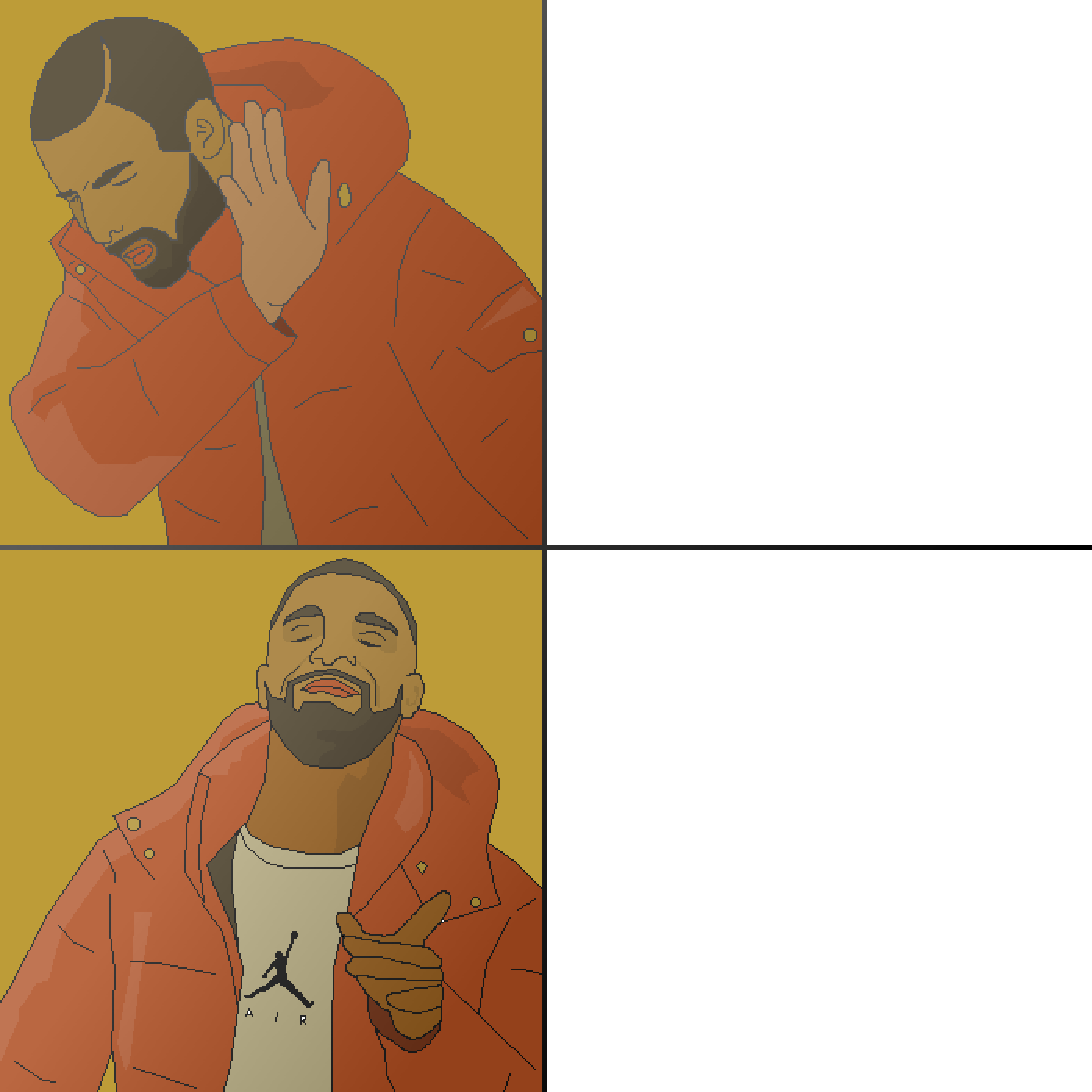 High Quality Drake Hotline Bling Animated Blank Meme Template
