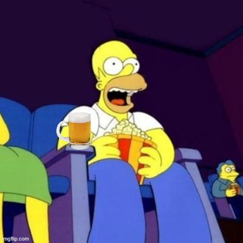 Homer eating popcorn | image tagged in homer eating popcorn | made w/ Imgflip meme maker