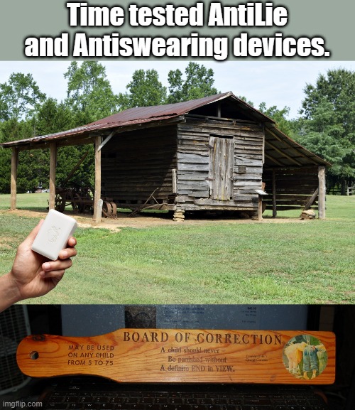 OLD SCHOOL | Time tested AntiLie and Antiswearing devices. | image tagged in democrats,understand,do you remember | made w/ Imgflip meme maker