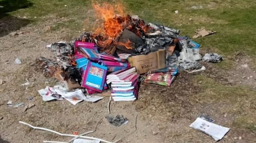 Quema libros Blank Meme Template