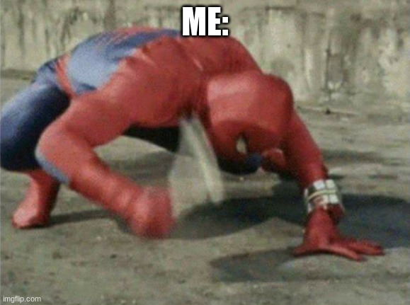 Spiderman wrench | ME: | image tagged in spiderman wrench | made w/ Imgflip meme maker