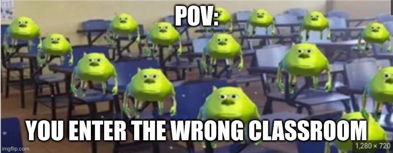 Please give me comments | POV:; YOU ENTER THE WRONG CLASSROOM | image tagged in shrek,class | made w/ Imgflip meme maker