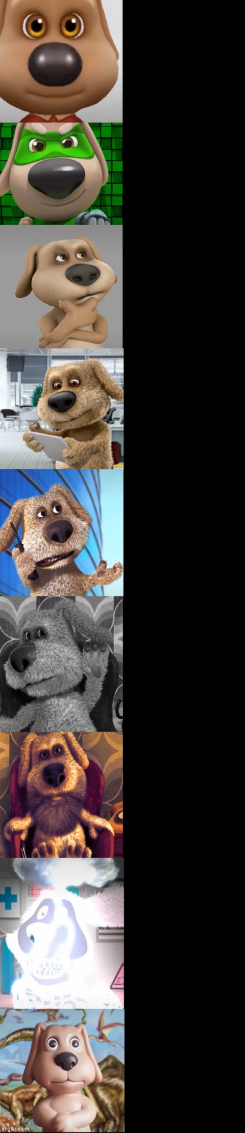 Talking Ben becoming old | image tagged in talking ben becoming old | made w/ Imgflip meme maker