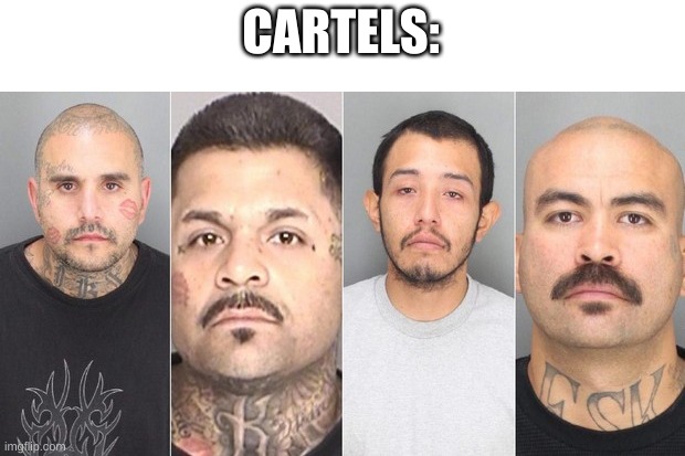 mexican cartels | CARTELS: | image tagged in mexican cartels | made w/ Imgflip meme maker