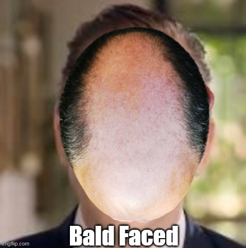 Bald Faced | made w/ Imgflip meme maker