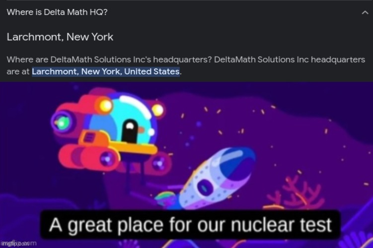 A great place for our nuclear test | image tagged in a great place for our nuclear test | made w/ Imgflip meme maker