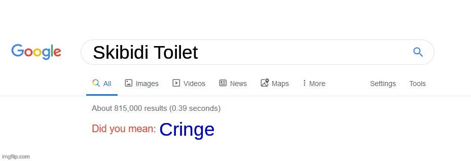 It is cringe though | Skibidi Toilet; Cringe | image tagged in did you mean | made w/ Imgflip meme maker