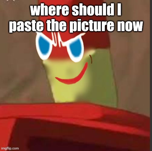 gingerdrix | where should I paste the picture now | image tagged in gingerdrix | made w/ Imgflip meme maker