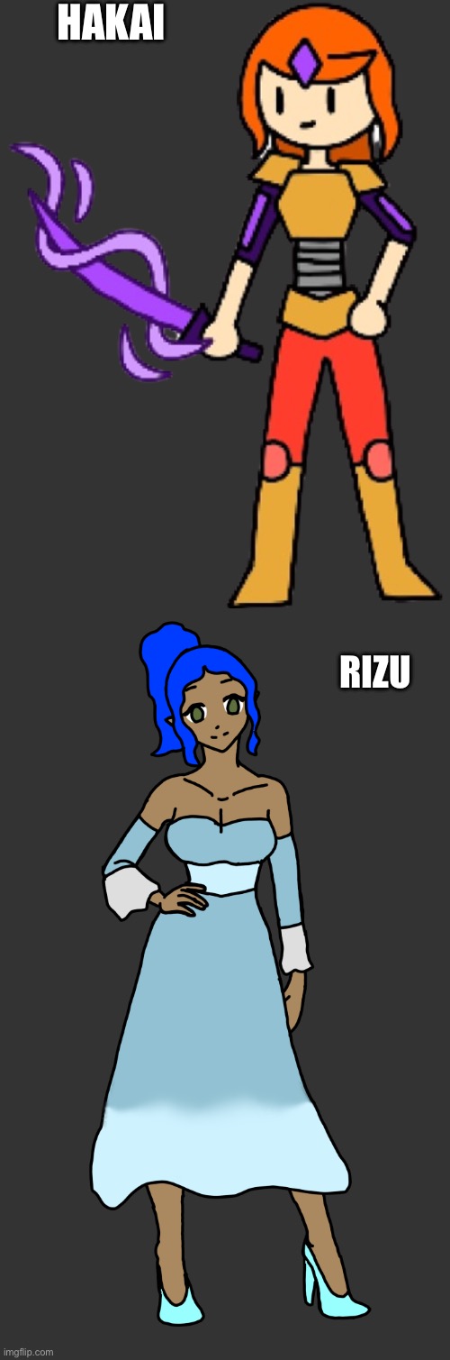 HAKAI RIZU | image tagged in hakai by dr evil-ish,rizu by pearlfan23 | made w/ Imgflip meme maker