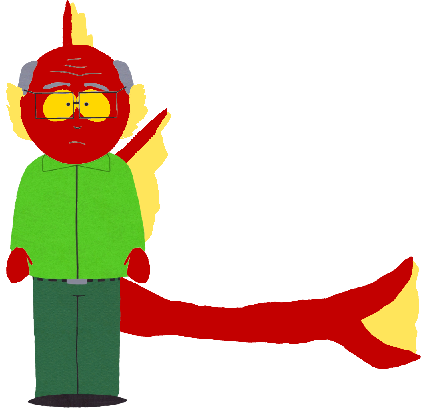 Mr. Garrison as Titanosaurus (Remake) Blank Meme Template