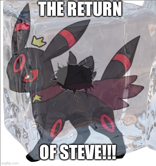 GUESS WHOS BACK!!! | THE RETURN; OF STEVE!!! | image tagged in steve | made w/ Imgflip meme maker