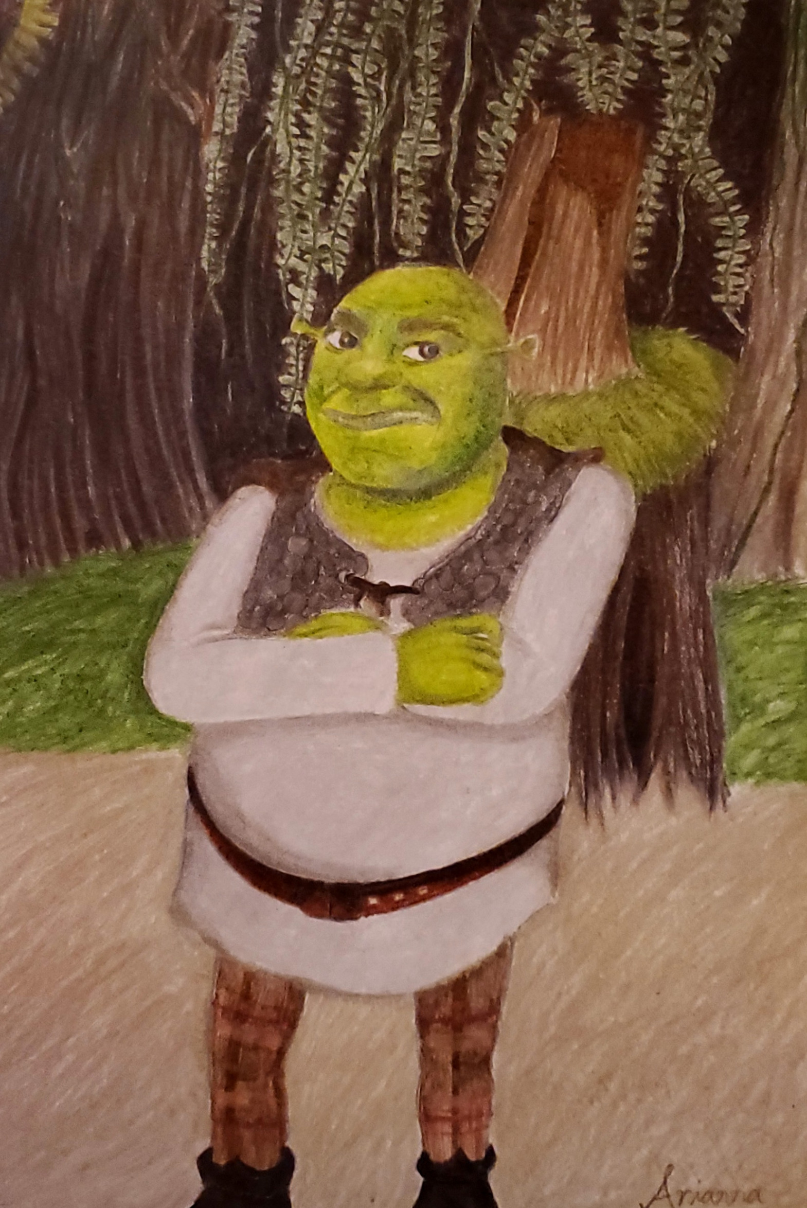 High Quality Shrek drawing Blank Meme Template
