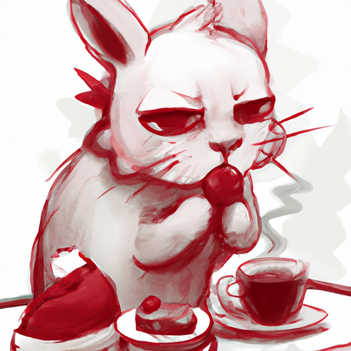 Tired of Christmas kitten drinking coffee with dim sum Blank Meme Template