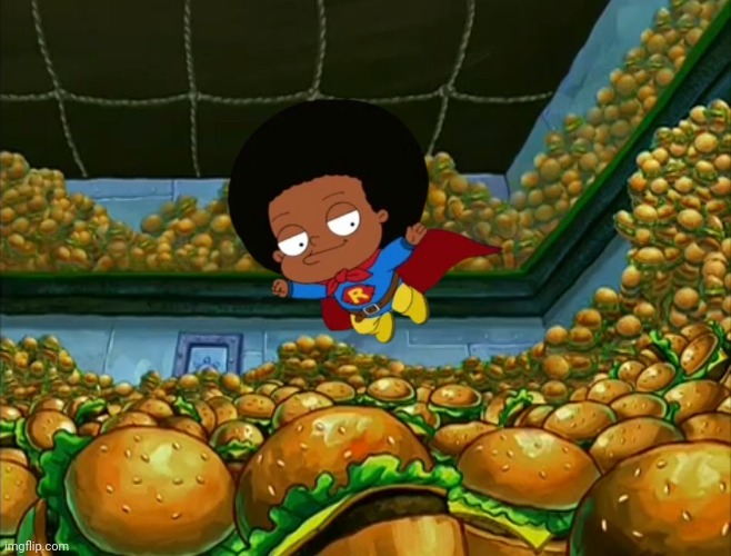 Now I Want A Burger | image tagged in super rallo,rallo tubbs,the cleveland show,spongebob squarepants,krabby patty,memes | made w/ Imgflip meme maker