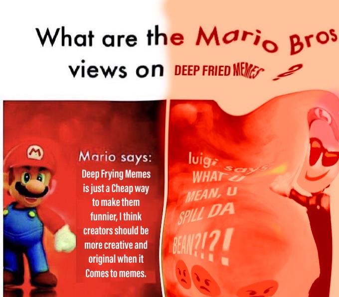 Mario deep Blank Meme Template