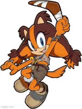 Editing Sticks the Badger! | image tagged in gifs,sonic the hedgehog | made w/ Imgflip images-to-gif maker