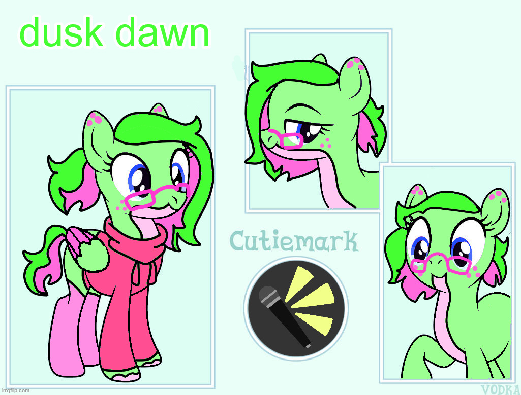 uh ref sheet for my ponysona ig | made w/ Imgflip meme maker