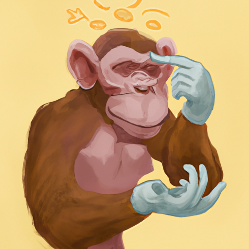 High Quality Monkey trying to use his brain Blank Meme Template