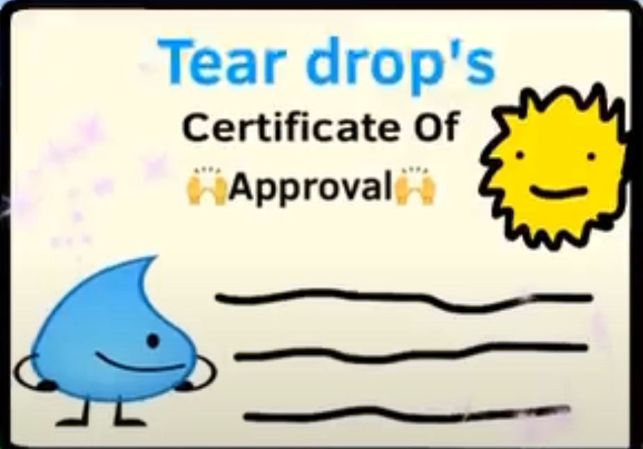 High Quality Teardrop approval Blank Meme Template