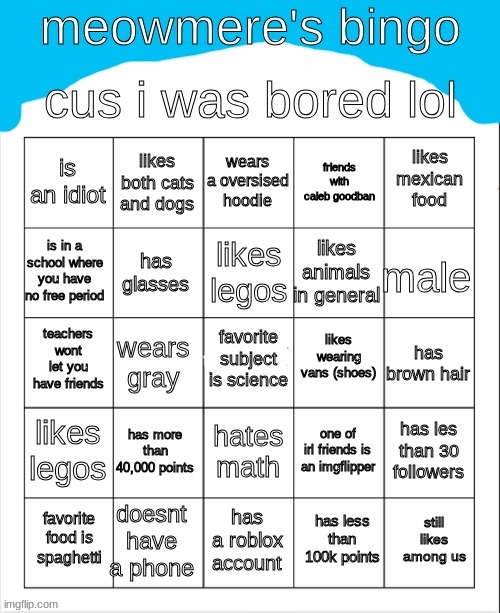 i mean light gray | image tagged in meowmere's bingo | made w/ Imgflip meme maker