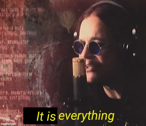 I am everything | It is | image tagged in i am everything | made w/ Imgflip meme maker