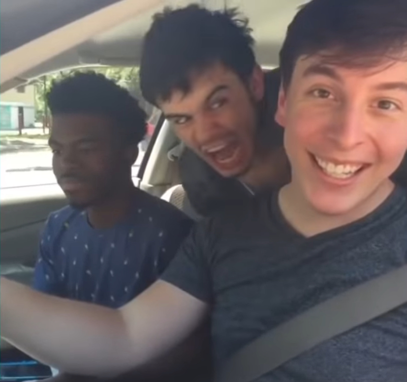 High Quality Thomas sanders with guy screaming Blank Meme Template