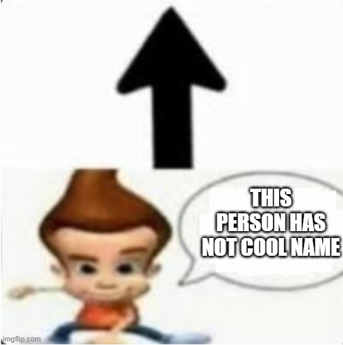 This person has 500gb of child meme but chat is white | THIS PERSON HAS NOT COOL NAME | image tagged in this person has 500gb of child meme but chat is white | made w/ Imgflip meme maker