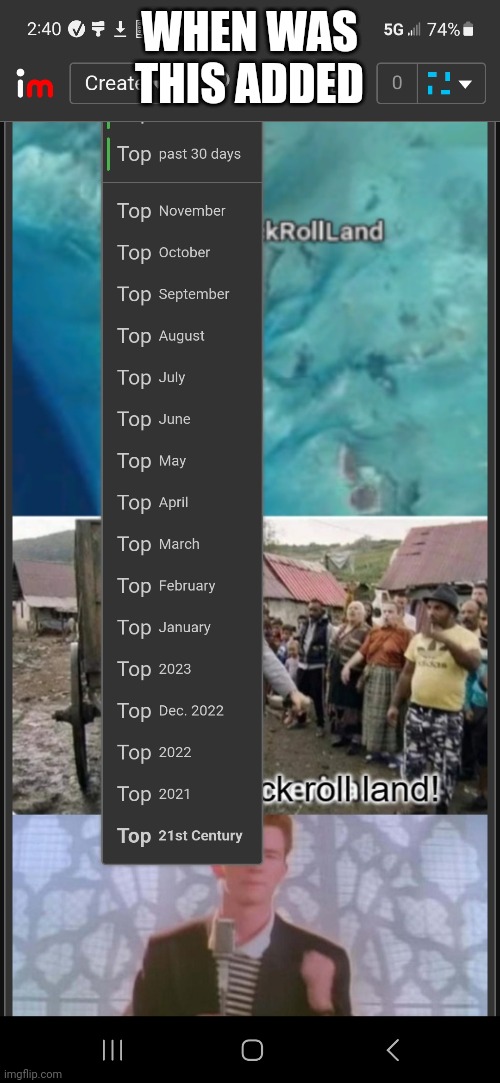 WHEN WAS THIS ADDED | made w/ Imgflip meme maker