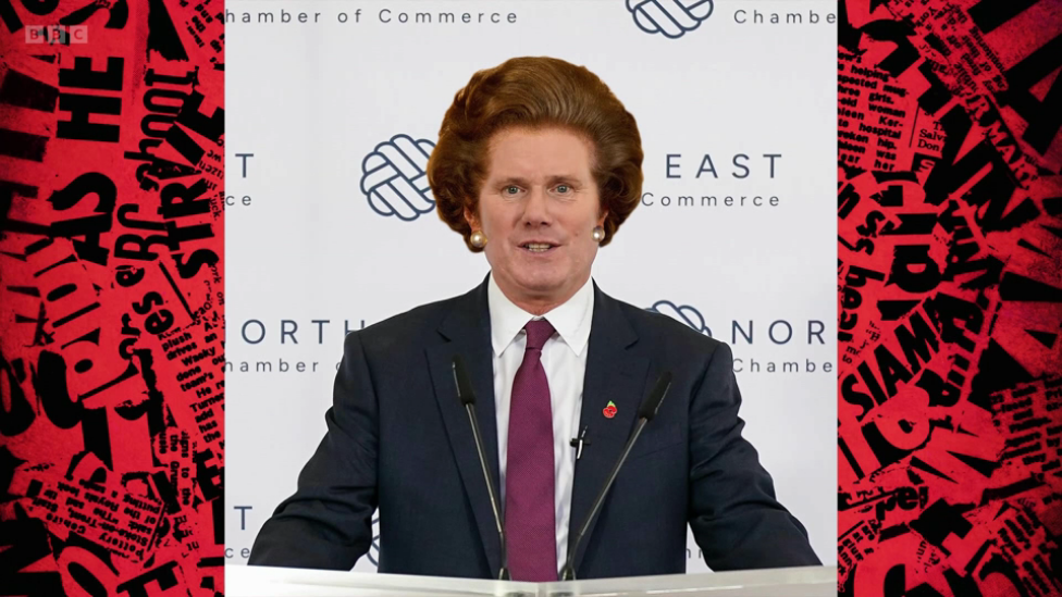 High Quality Starmer Thatcher Blank Meme Template