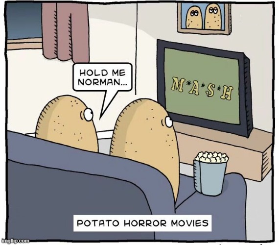 Potato Horror | image tagged in comics | made w/ Imgflip meme maker
