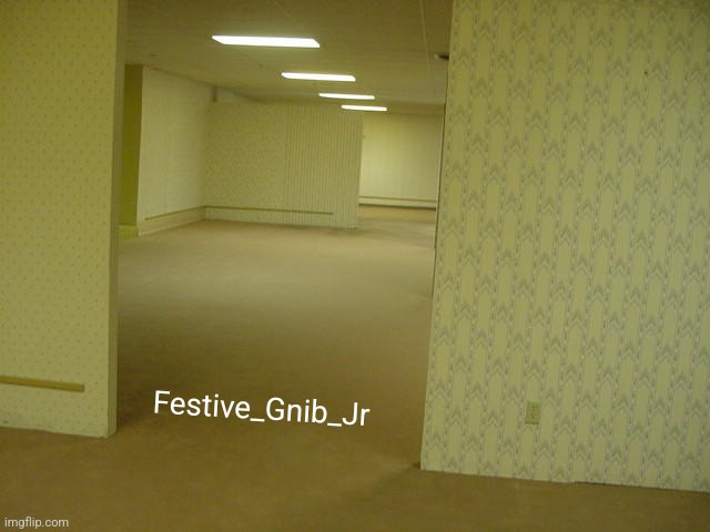The Backrooms | Festive_Gnib_Jr | image tagged in the backrooms | made w/ Imgflip meme maker