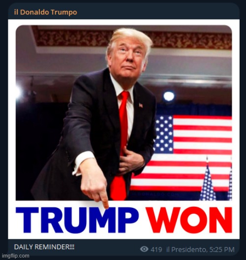 trump won | image tagged in trump,trump won | made w/ Imgflip meme maker