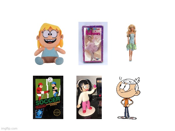 Christmas Gifts | image tagged in deviantart,barbie,the loud house,lincoln loud,lori loud,vhs | made w/ Imgflip meme maker