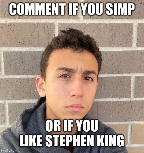 ObiWON majestic | COMMENT IF YOU SIMP; OR IF YOU LIKE STEPHEN KING | image tagged in obiwon majestic | made w/ Imgflip meme maker