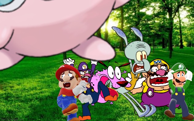 Wario and Friends dies by Jigglyzilla | image tagged in landscape,crossover,wario dies | made w/ Imgflip meme maker