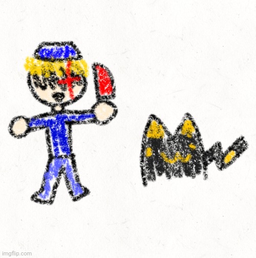 Poorly drawn saike and lay | made w/ Imgflip meme maker