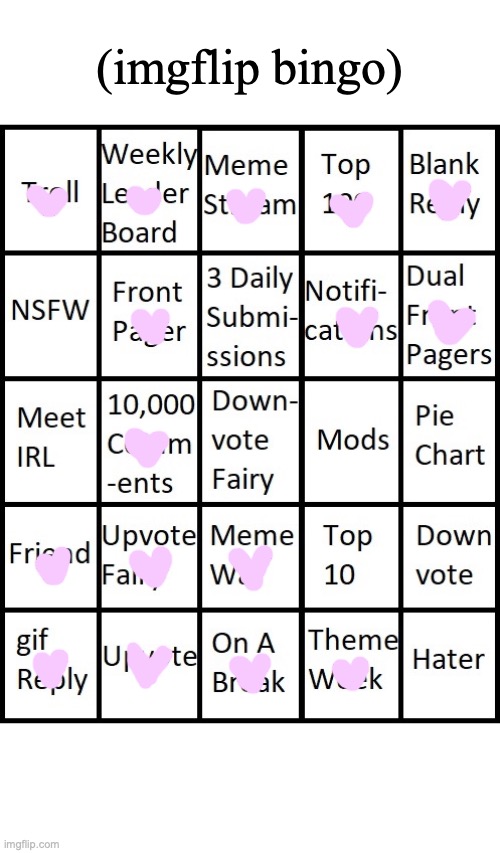ive met an online friend irl before but that was bc he was a mutual friend and he came with my friend to my nutcracker | (imgflip bingo) | image tagged in imgflip bingo | made w/ Imgflip meme maker