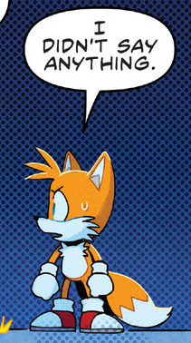 tails i didnt say anything Blank Meme Template