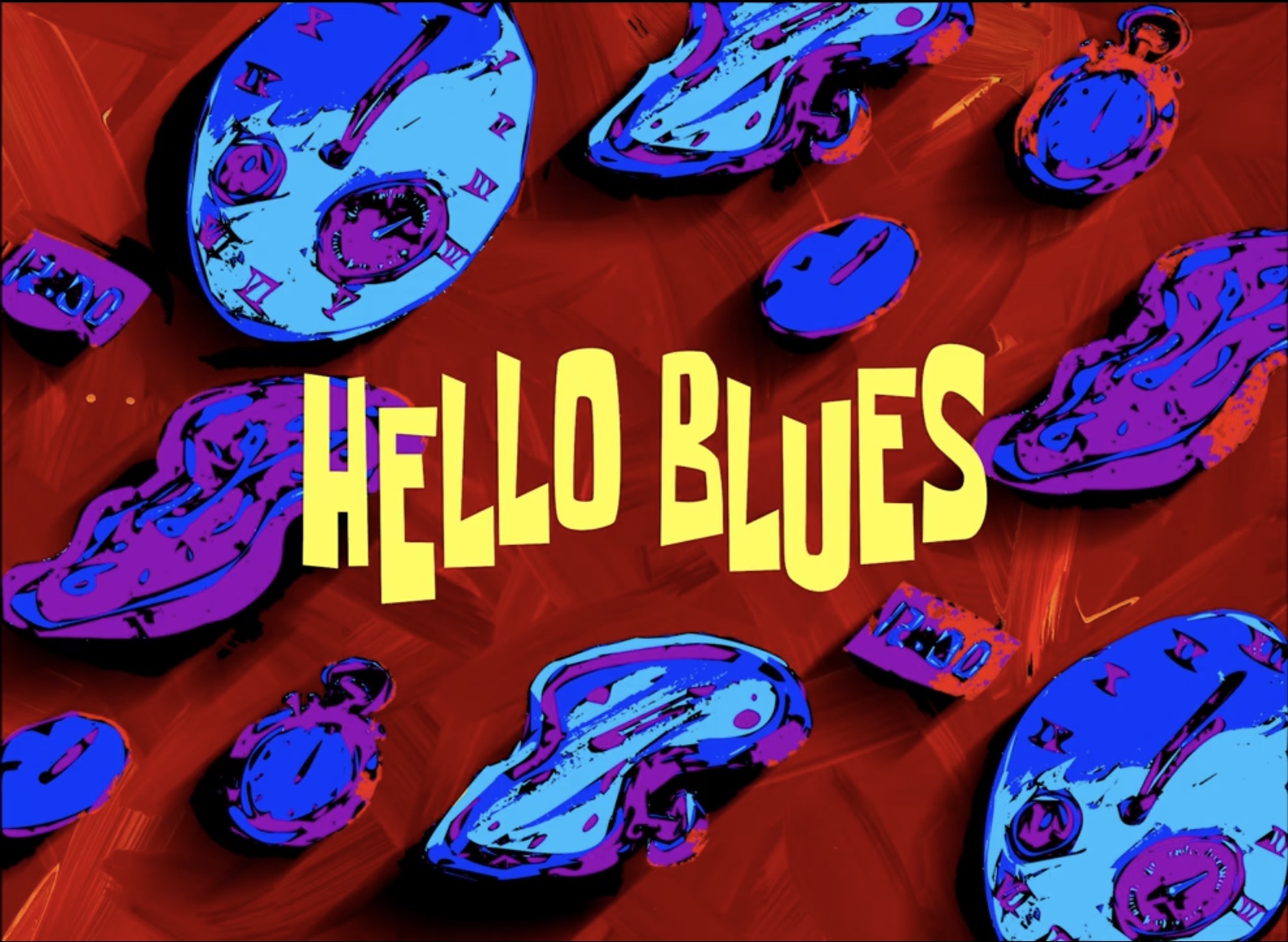 Hello Blues title card Blank Meme Template