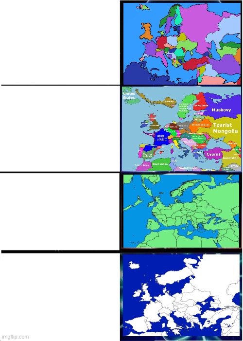 High Quality Comparison 4 Ohio Europe Maps Blank Meme Template
